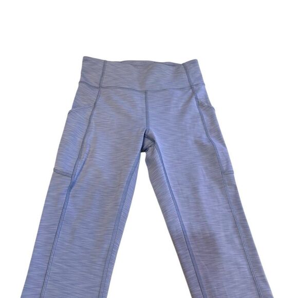 Lululemon Womens High-Rise Tight 25" Size 6 Small Blue Pockets - Picture 4 of 9
